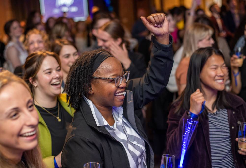 Grads celebrating at Toast.